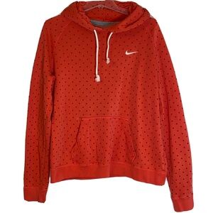 2012 Nike Hoodie Coral Red AOP All Over Diamond Womens Hooded Sweatshirt MED
